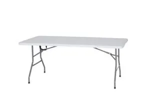 Table pliante Enola 180x75cm blanc offre à 39€ sur Weba