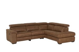 Canapé d'angle Fall tissu brun avec relax offre à 1619€ sur Weba