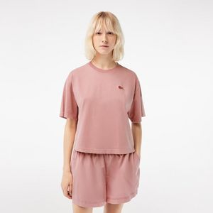 T-shirt femme Lacoste oversize fit en coton biologique offre à 80€ sur Lacoste