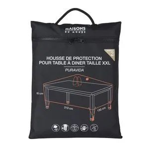 Housse de protection pour table de jardin rectangulaire noire L310 offre à 55,99€ sur Maisons du Monde
