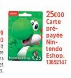 Carte pre-payee Nintendo Eshop offre à 25€ sur Maxi Toys