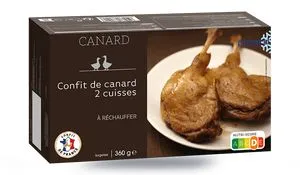 2 cuisses de canard France confites offre à 8,7€ sur Picard